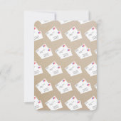 レトロメーマンパーソナライズされたサンキューカード サンキューカード (裏面)