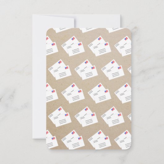 レトロメーマンパーソナライズされたサンキューカード サンキューカード (裏面)