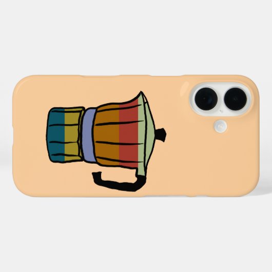 レトロモカポット Case-Mate iPhoneケース (裏面 (横))