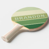 レトロモスはっきりしたレインボー 卓球ラケット (正面アングル)