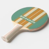 レトロモスストライプボード名 卓球ラケット (正面アングル)