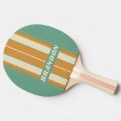 レトロモスストライプボード名 卓球ラケット (横)