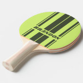 レトロモスフェードツートーンボードストライプの名前 卓球ラケット (正面アングル)