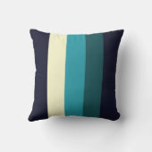 レトロモダンと色のストライプの枕 クッション (裏面)