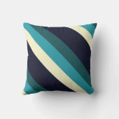 レトロモダンと色のストライプの枕 クッション (裏面)