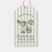 レトロモダンなマルガリータとマリッジ ストライプ バッハ ギフトタグ (裏面)