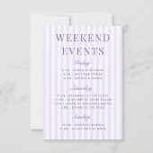 レトロモダンなマルグリータとマトリモニー ストライプ バッハ 招待状 (裏面)