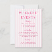 レトロモダンなマルグリータと結婚 ストライプのバッハ 招待状 (裏面)