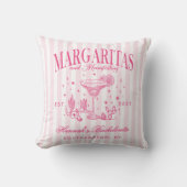 レトロモダンなマルグリータと結婚 ストライプ バッハ クッション (正面)