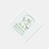 レトロモダンな独身最後の夜 ブラックペーパーナプキン スタンダードカクテルナプキン (角)