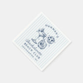 レトロモダンな独身最後の夜 灰色の紙ナプキン スタンダードカクテルナプキン (角)