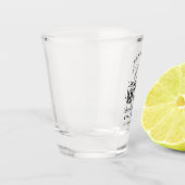 レトロモダンな独身最後の週末パーティーショットグラス ショットグラス (左)