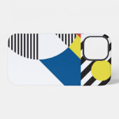 レトロモダンな背景 iPhoneケース (裏面横)
