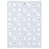 レトロモダンのジオメトリ図形（白と青） クリップボード (裏面)