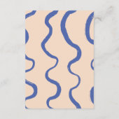 レトロモダンはっきりしたタイポグラフィ結婚詳細 エンクロージャーカード (裏面)