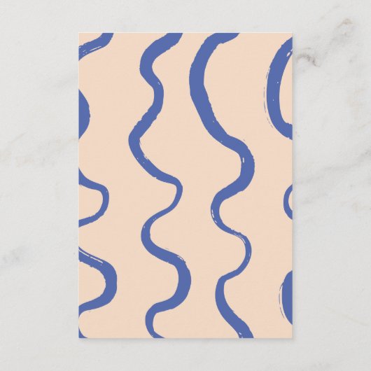 レトロモダンはっきりしたタイポグラフィ結婚詳細 エンクロージャーカード (裏面)