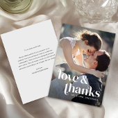 レトロモダンウェディング サンキューカード