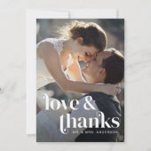 レトロモダンウェディング サンキューカード (正面)