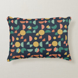 レトロモダンエレガント部幾何学模様 アクセントクッション