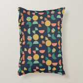 レトロモダンエレガント部幾何学模様 アクセントクッション (正面(垂直))