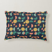 レトロモダンエレガント部幾何学模様 アクセントクッション (裏面)