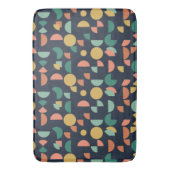 レトロモダンエレガント部幾何学模様 バスマット (正面縦)