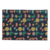 レトロモダンエレガント部幾何学模様 枕カバー (裏面-左)