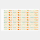 レトロモダンオレンジマーマレード改ざん防止シールL ラベル (シート)