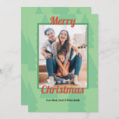 レトロモダンクリスマス シーズンカード (正面/裏面)