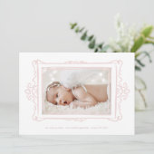 レトロモダンクリームドードルフォトフレーム採用 案内状 (スタンド正面)