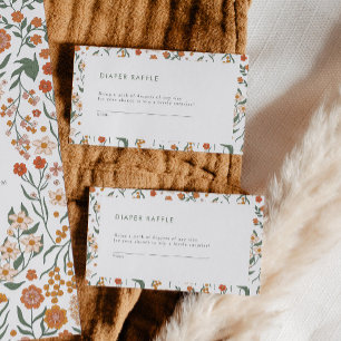 レトロモダングルーヴィおむつラッフルゲーム エンクロージャーカード