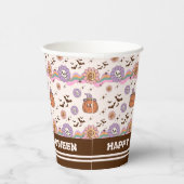 レトロモダングルーヴィおもしろいハロウィーン 紙コップ (右)