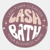 レトロモダングルーヴィまつげ洗剤ラッシュバス ラウンドシール (正面)