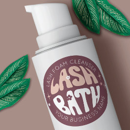 レトロモダングルーヴィまつげ洗剤ラッシュバス ラウンドシール