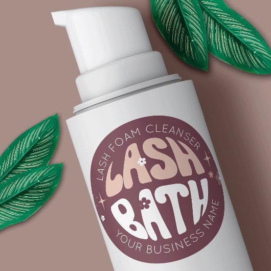 レトロモダングルーヴィまつげ洗剤ラッシュバス ラウンドシール