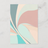 レトロモダングルーヴィピーチティール(緑がかった色)&アクア詳細 エンクロージャーカード (裏面)