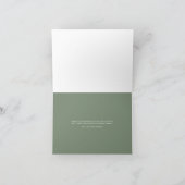 レトロモダングルーヴィフローラベビーシャワー サンキューカード (内部)