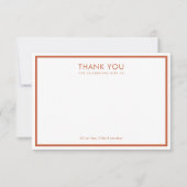 レトロモダングルーヴィフローラベビーシャワー サンキューカード (正面)