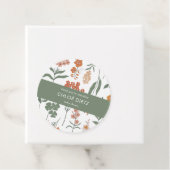 レトロモダングルーヴィ赤ちゃんシャワーありがとう フェイバータグ (インサイチュ)