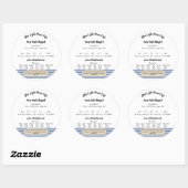 レトロモダンコテージフードロースタッカー ラウンドシール (シート)