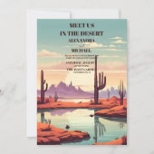 レトロモダンサク結婚テン 招待状 (正面)