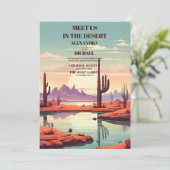 レトロモダンサク結婚テン 招待状 (スタンド正面)