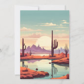 レトロモダンサク結婚テン 招待状 (裏面)