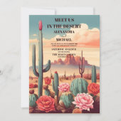 レトロモダンサク結婚テン 招待状 (正面)