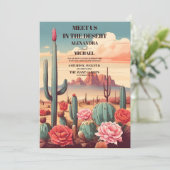 レトロモダンサク結婚テン 招待状 (スタンド正面)