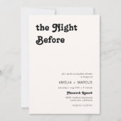 レトロモダンシックなテラコッタカップルのシャワー 招待状 (正面)