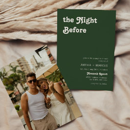 レトロモダンシックなテラコッタカップルのシャワー 招待状