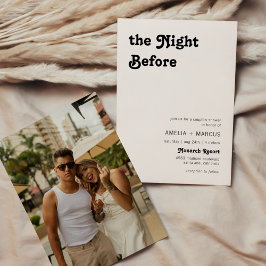 レトロモダンシックなテラコッタカップルのシャワー 招待状