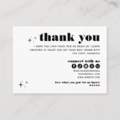 レトロモダンシックジュエリー気にサンキュービジネス エンクロージャーカード (裏面)