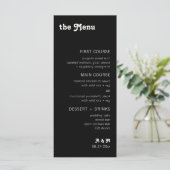 レトロモダンシック市松模様にメニュー (スタンド正面)